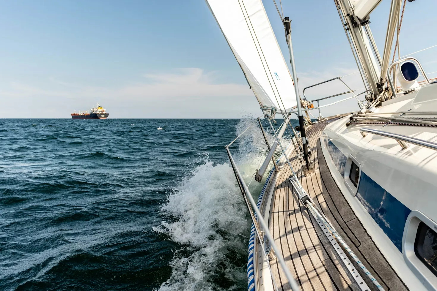 Vessel underway off the Waukegan waterfront